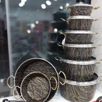 سرویس قابلمه مشکی طلایی