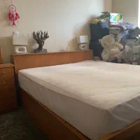 تخت خواب دونفره و تشک اولترا ۵ رویا جدید وتمیز|تخت و سرویس خواب|کرمان, |دیوار