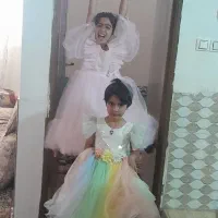 دوعدد لباس عروس نونو سالم فنری ۱۰سال ۷سال