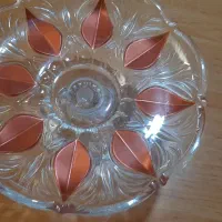 شیرینی خوری پایه دار شکل برگ