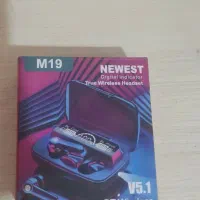 هنذفری بی سیم M19  کیسLED  بلوتوث 5.1  نو