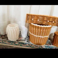 سبد دست باف با کیفت وخوشکل باهر رنگی که بخواهید