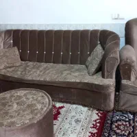 مبل ۸ نفره اماراتی با جلو مبلی و میز تلویزیون