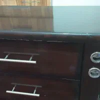 تخت خواب دونفره به همراه آینه درایور و پاتختی|تخت و سرویس خواب|بیرجند, |دیوار