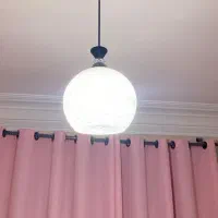 فروش 2عدد لوستر سقفی در حدنوع شیشه ای و کنفی
