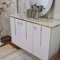 آینه کنسول جاکفشی و میز تی وی نو مناسب برای جهیزیه