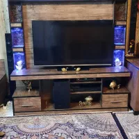 میز تلویزیون و مبل ۷ نفره با میز بار و میز عسلی