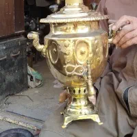 سماور زغالی کهنه|کلکسیون اشیاء عتیقه|مشهد, ابوذر|دیوار