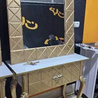 آیینه و کنسول آرایشگاه با صندلی|آرایشگاه و سالن‌های زیبایی|دره شهر, |دیوار