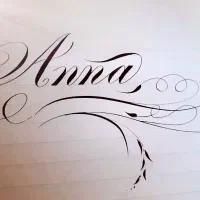 خوشنویسی لاتین با قلم،خط کرسیو ،پیوسته نویسی