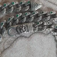 زنجیر نقره  دوبر تراش  تایلندو کارتی سبک