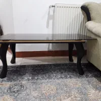 میز شیشه ای جلو مبلی