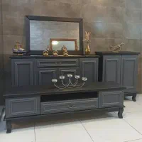 آینه کنسول میز تلویزیون مدل پاریس کد 7090