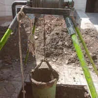 چاه کن حفرچاه کندن فاضلاب باران ازمایشی ارت مقنی