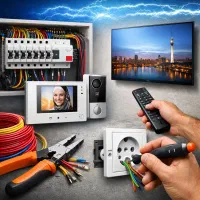 برقکار، سیم کشی وعیب یابی ساختمان نصب وتعمیرآیفون