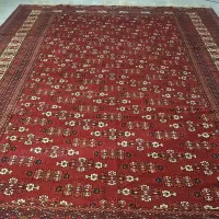 فرش ترکمن ۷۰ ساله تمام پشم