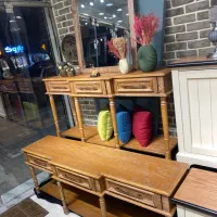 آینه کنسول تمام چوب