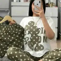 ست سه تیکه تیشرت شلوارشلوارک خوشگل|لباس|گرگان, |دیوار