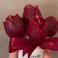 باکس گل ماندگار شمع