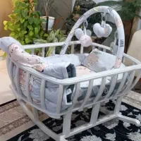 گهواره چوبی راک|اسباب و اثاث بچه|باغستان, |دیوار