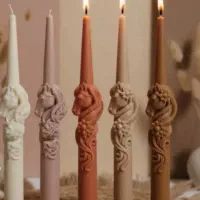 شمع قلمی اسب نماد سال 1405