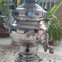 سماور گازی برنجی ۶ لیتری مارک شبنم سنگین نو نو|سماور، چایساز، قهوهساز|گناباد, |دیوار