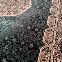 قالی هالید سرمه ای کاشان