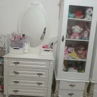 تخت و کمد کودک نوجوان ست کامل درحدنو|تخت و سرویس خواب|هشتگرد, مدرس|دیوار