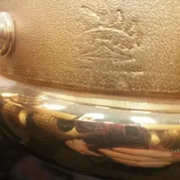 جفت لوستر ۱۰ شعله نورسازان با روکش طلایی، در حد نو