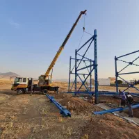 خدمات جرثقیل ۷تن نصب اسکلت