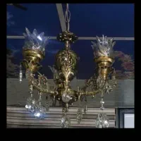 ساعت،سطل و جادستمال ،لوستر و دیوارکوب برنجی|لوستر و چراغ آویز|رشت, لاکان شهر|دیوار