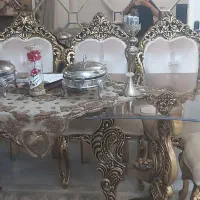 مبل سلطنتی ورق طلا کاری شده با پارچه ترک