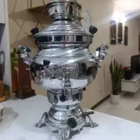 سماور گازی برنجی ۶ لیتری مارک شبنم سنگین نو نو