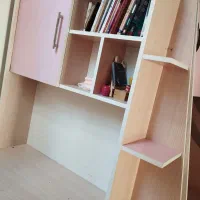 تخت دوطبقه همراه با میز تحریر|تخت و سرویس خواب|بروجن, |دیوار