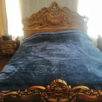 تخت خواب تمام چوب سرویس