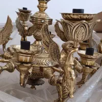 لوستر طرح فرشته تمام برنج به جز پیچ و مهره