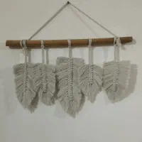 دیوار کوب مکرومه طرح برگ