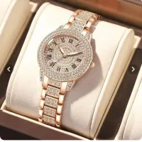 ساعت مچی نگین دار زنانه نو