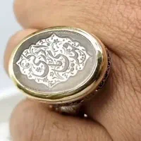 انگشتر نقره دُر نجف