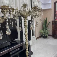 لوستر  برنجی جفت|لوستر و چراغ آویز|مشهد, شهرک لشکر (شهرک غرب)|دیوار