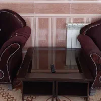 مبل هفت نفره و آینه کنسول