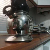 کتری قوری استیل شیردار 2لیتری