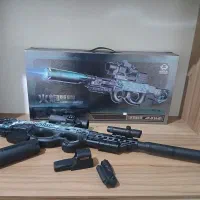 تفنگ مدل P90  چینی با طرح اسکلت تیر ژله ای