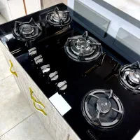 اجاق گاز ۵شعله همراه کابینت نو