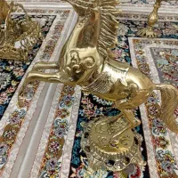 شیر برنجی و ببر فیل  برنجی|مجسمه، تندیس، ماکت|اسلام‌شهر, شاطره|دیوار