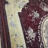 فرش ۱۲متری جفت همراه ۱۲عدد پشتی تمیز ومحکم درجه ۱|فرش|دهگلان, |دیوار