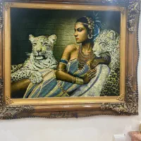 تابلو فرش ابریشم دست بافت تبریز باشناسنامه