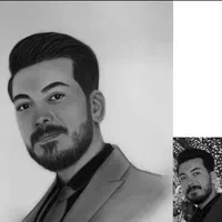 سفارش طراحی نقاشی چهره سیاه قلم کادو روز مرد تولد|تابلو، نقاشی، عکس|تهران, افسریه شمالی|دیوار