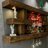 دیوار کوب چوبی دکوراسیون داخلی