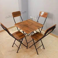 میز و صندلی تاشو چوبی(فست فود-کافه-تحریر)